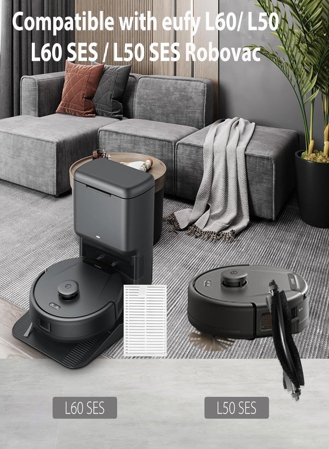 FFsign L60 Replacement Parts Compatible with Eufy L50, L60 Series Robotic Vacuums, Accessories Kit 6 Side Brushes, 4 Filters, 1 Roller Brush - Image 2